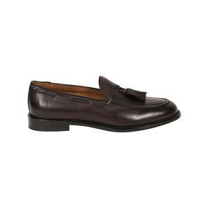 CORVARI Men's Leather Tassel Loafer Moccasins Men BROWN